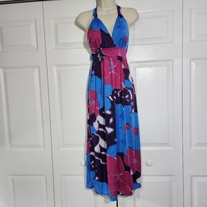 Vibrant Floral Maxi Dress